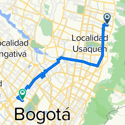 Carrera 7H 152A-1–152A-87, Bogotá to Jardin Botanico, Bogotá