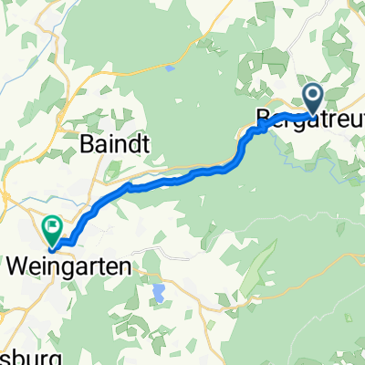 Verkehrsfrei nach Weingarten