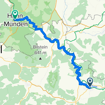 Am Mühlgraben 1, Eschwege nach Ziegelstraße 10, Hannoversch Münden