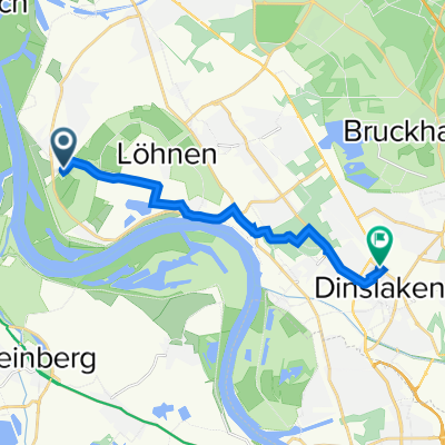 Am Uberg 36, Voerde (Niederrhein) nach Wilhelm-Lantermann-Straße 85, Dinslaken