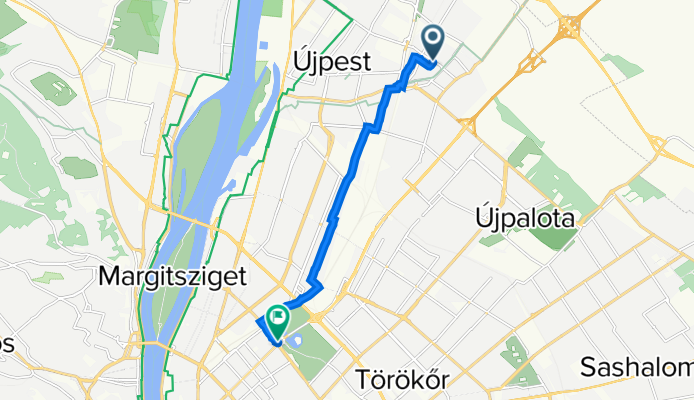 Bartók Béla utca 1, Budapest to Hősök tere, Budapest