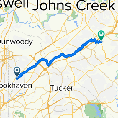 3363 Ashford Park Ct NE, Brookhaven to 1630 Pleasant Hill Rd, Duluth