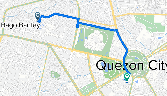 Nueva Vizcaya 3, Quezon City to East Avenue, Quezon City