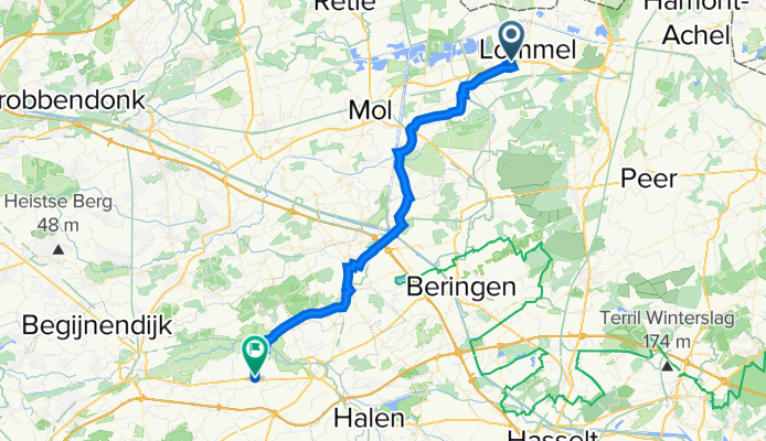 Tapuitstraat 31, Lommel naar Molenstraat 2, Scherpenheuvel-Zichem