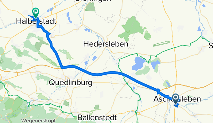 Eislebener Straße 17A, Aschersleben nach Georgenstraße 4, Halberstadt