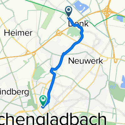 Donker Straße 410, Mönchengladbach nach Regentenstraße 162, Mönchengladbach