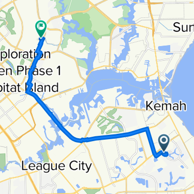 2117 Belcara View, League City to 2929 Bay Area Blvd, Houston