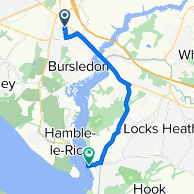 Cambrian Close 17, Bursledon to Shore Road 70, Warsash