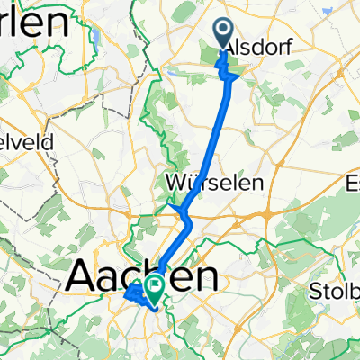 Alte Aachener Straße 1E, Alsdorf nach Hauptstraße 2, Aachen