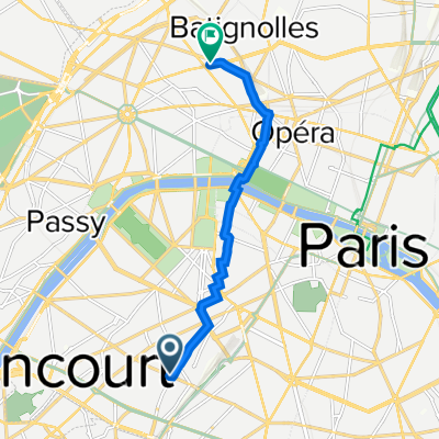 22 Rue de Vouillé, Paris à 16 Boulevard de Courcelles, Paris