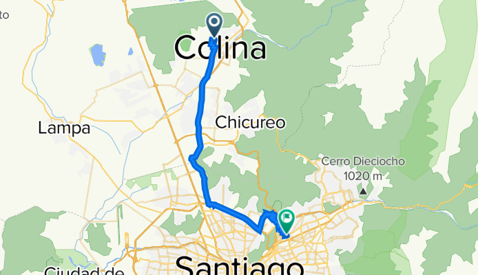 Ruta a Avenida Vitacura 4139