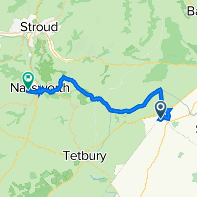 Crudwell, Cirencester to Green View, Shortwood Road, Stroud