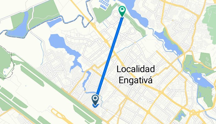 De Calle 65 105-2, Bogotá a Diagonal 89b 6, Bogotá