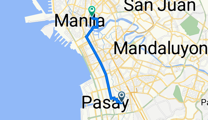 Ventanilla 1309, Pasay to FR Hidalgo Street 980, Manila