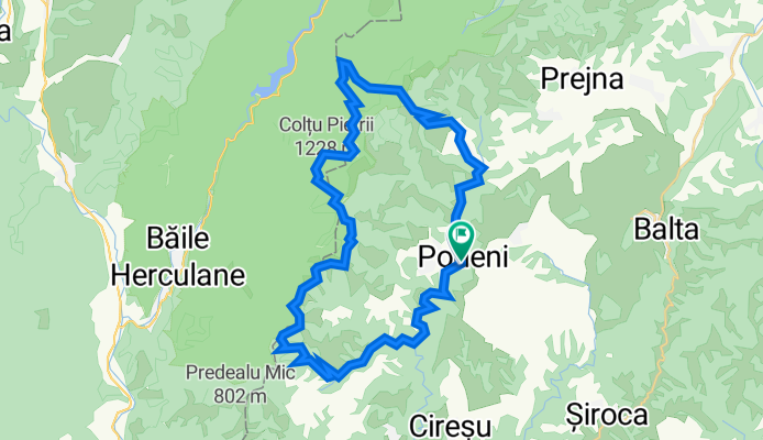 Podeni-Topolova-Culmea Munților Mehedinți-Balta Cerbului-Gornenți-Podeni