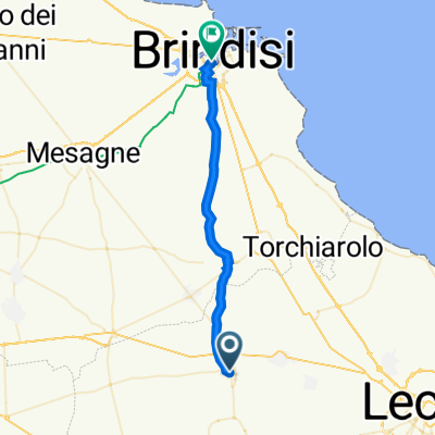 Salice salentino vers Brindisi