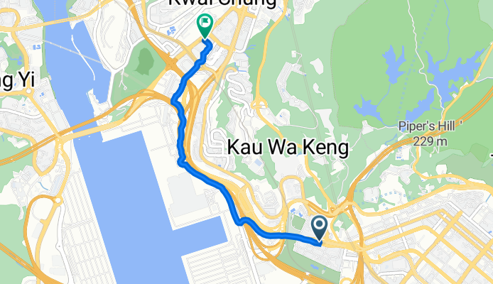Mei Foo Railway Station to Kwai Fong Railway Station