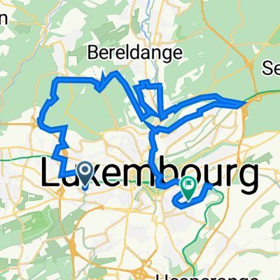 Rue de Strassen 0, Luxembourg to Rue Godchaux, Luxembourg