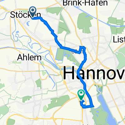 Eichsfelder Straße 54A, Hannover nach Charlottenstraße 78, Hannover