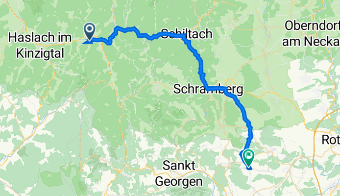 Hausach nach Königsfeld
