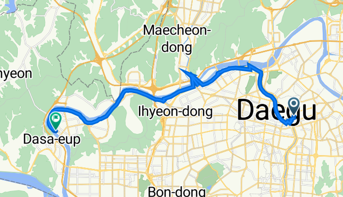 신암동 475-62 to 다사읍 586-1