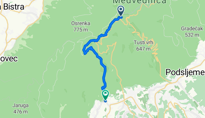 Sljeme staza 26-11-50 Vrh - Graficar - Risnjak - Luksic
