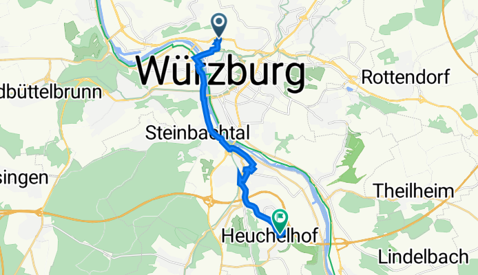 Nordtangente, Вюрцбург до Wiener Ring 113, Вюрцбург