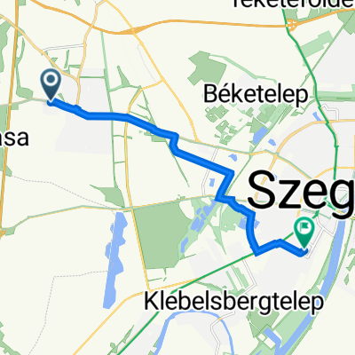 Széksósi út 55., Kiskundorozsma to Apáca utca 24., Szeged