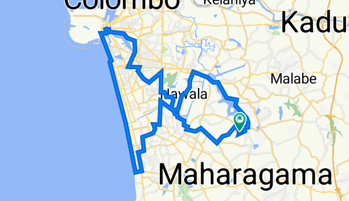 Praja Road 37/1, Sri Jayawardenepura Kotte to Greenfield Park 37, Sri Jayawardenepura Kotte