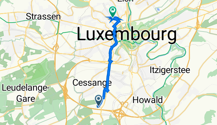 12C Rue Guillaume J Kroll, Luxembourg to 51 Avenue Pasteur, Luxembourg