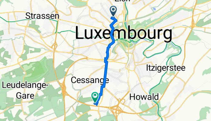 48 Rue Henri VII, Luxembourg to Impasse Drosbach, Luxembourg