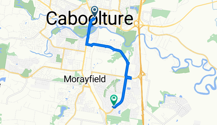Caboolture East to 1 Parer Cr, Morayfield