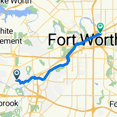 7036 Valhalla Rd, Fort Worth to 220 S Sylvania Ave, Fort Worth
