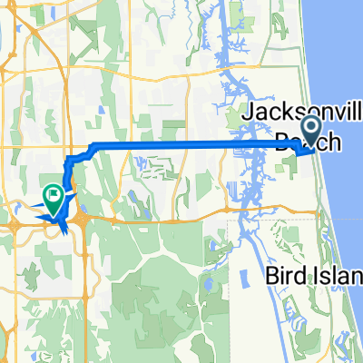 3rd Street South 280, Jacksonville Beach to Big Island Drive 4850, Jacksonville