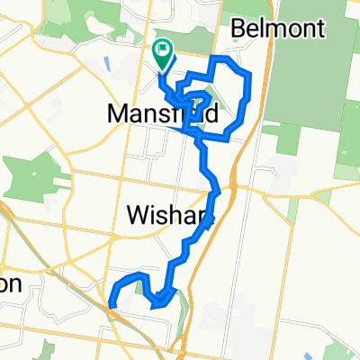 Blackberry Street 59, Mansfield to Blackberry Street 59, Mansfield