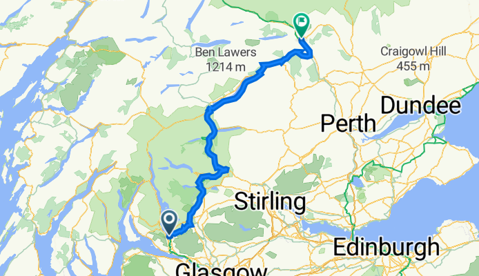 Balloch to Pitlochry via Aberfoyle &amp; Killin