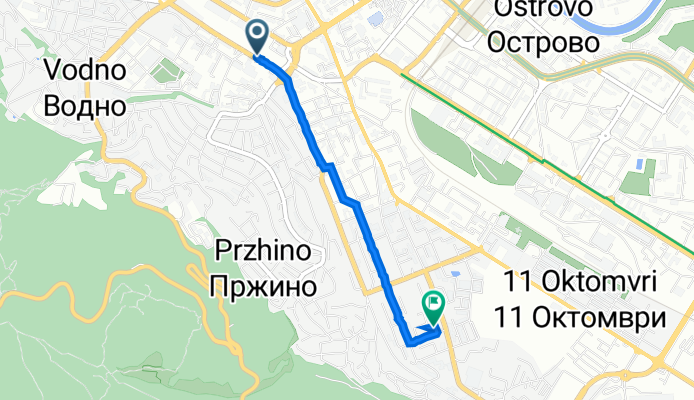 Street Jordan Mijalkov 55, Skopje to Street Frank Harkord-maning 7А, Skopje