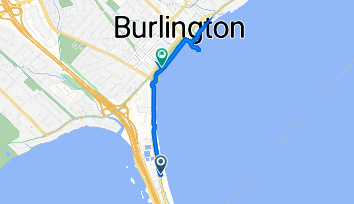 Great Lakes Waterfront Trail, Burlington to 1340 Lakeshore Rd, Burlington