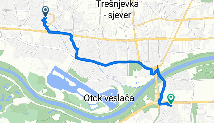 Pavlenski put 5D, Zagreb to Nehruov trg 18, Zagreb