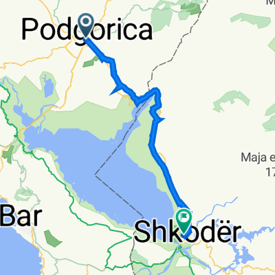 C7J5+5P9, Podgorica to Shkodër
