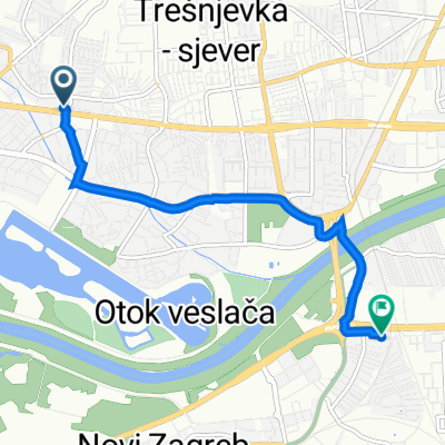 Rudeška, Zagreb to Nehruov trg 18, Zagreb