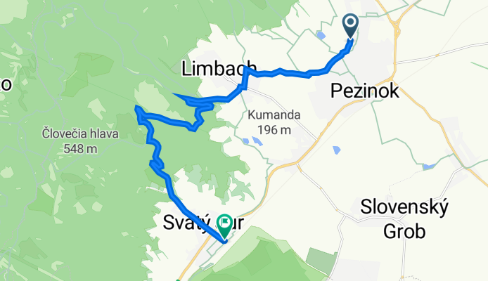 Svätoplukova, Pezinok až SNP 1603/37, Svätý Jur