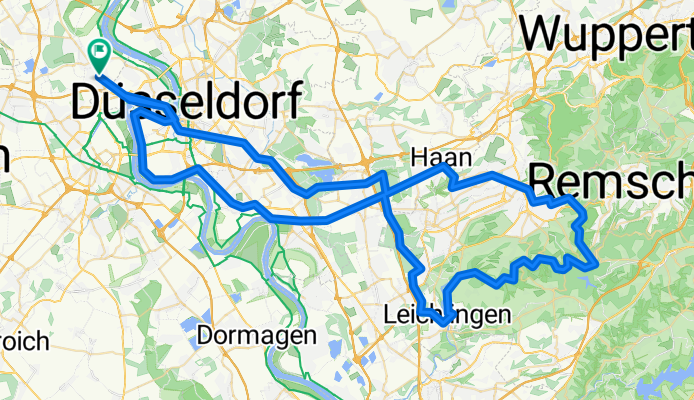 Meerbusch - Müngstener Brücke, Wupper