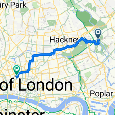 Marshgate Lane, London to Great Arthur House, Golden Lane Estate, London