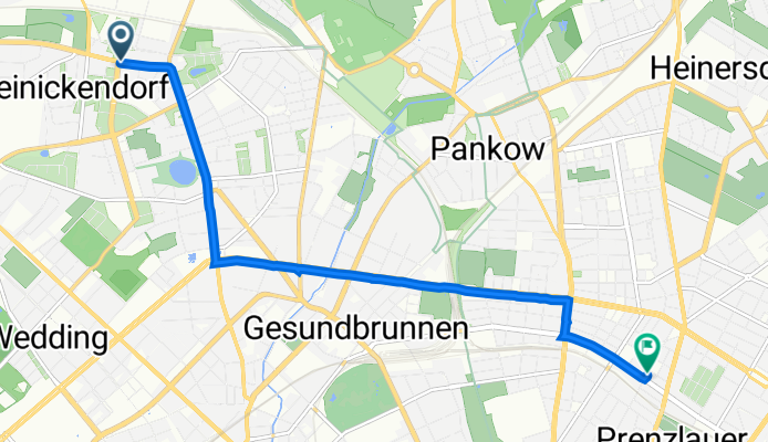 Lindauer Allee 25, Berlin nach Dunckerstraße 30, Berlin