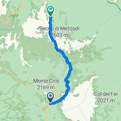 Staulanza- Rif Città di Fiume - Forcella Ambrizzola -Croda del Lago