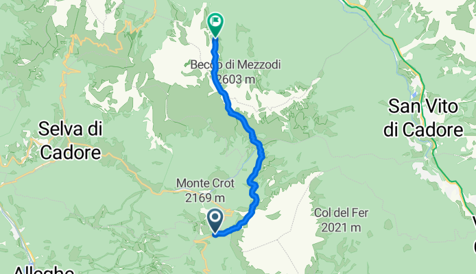 Staulanza- Rif Città di Fiume - Forcella Ambrizzola -Croda del Lago
