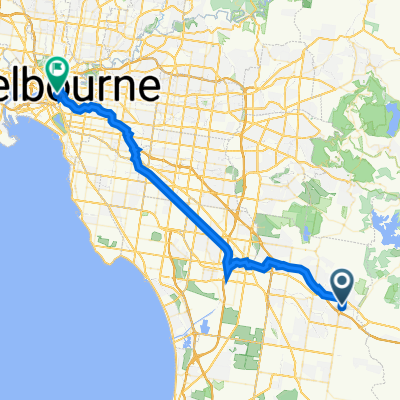 Kangan Drive 16, Berwick to Federation Square/Swanston St, Melbourne
