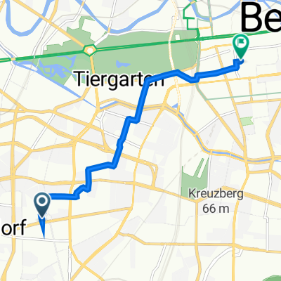 Stübbenstraße 2, Berlin nach Taubenstraße 44, Berlin