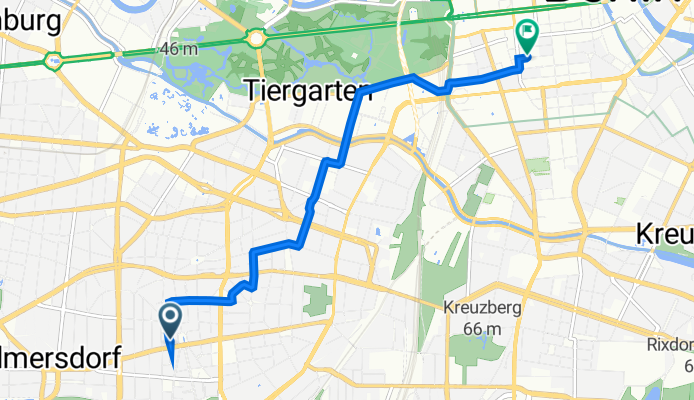 Stübbenstraße 2, Berlin nach Taubenstraße 44, Berlin